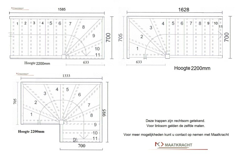 trap hoogte2200