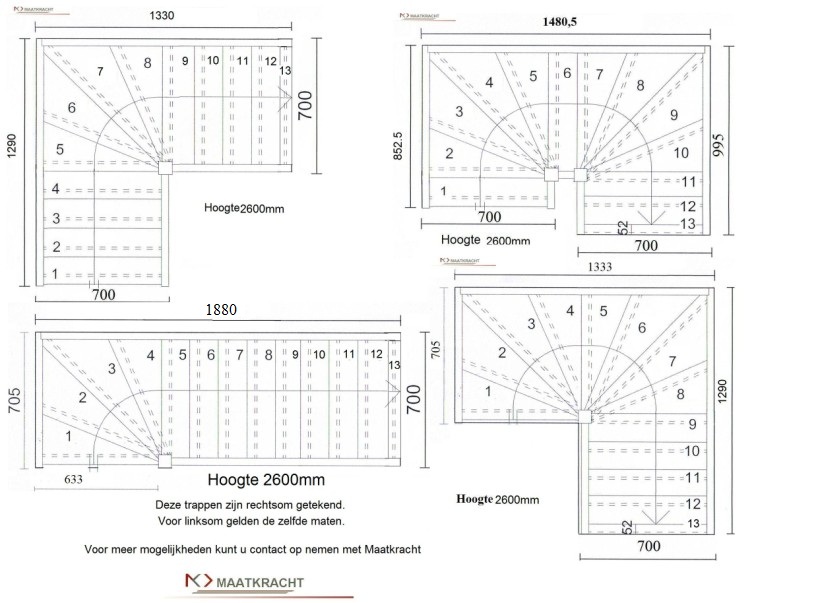 trap hoogte2600