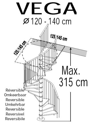wentel spiltrap maten